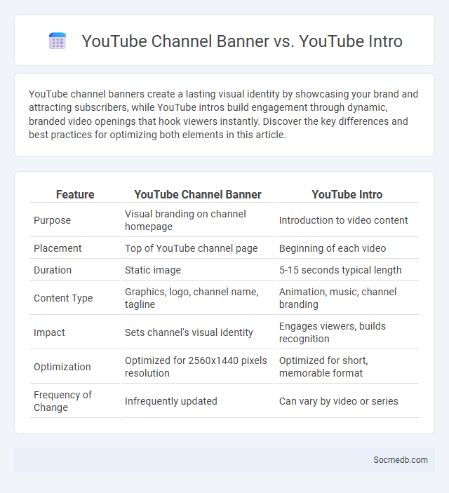 YouTube Channel Banner vs. YouTube Intro - What is The Difference?
