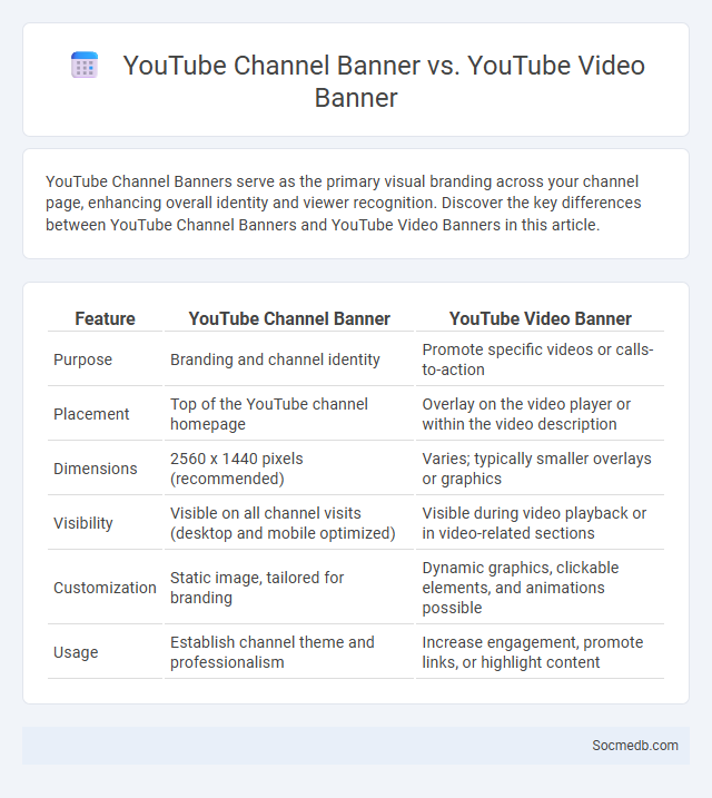 YouTube Channel Banner vs. YouTube Video Banner - What is The Difference?
