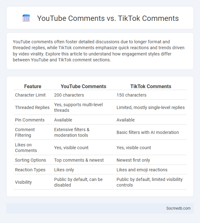 YouTube Comments vs. TikTok Comments - What is The Difference?