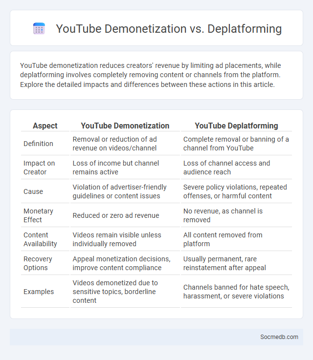 YouTube Demonetization vs. Deplatforming - What is The Difference?