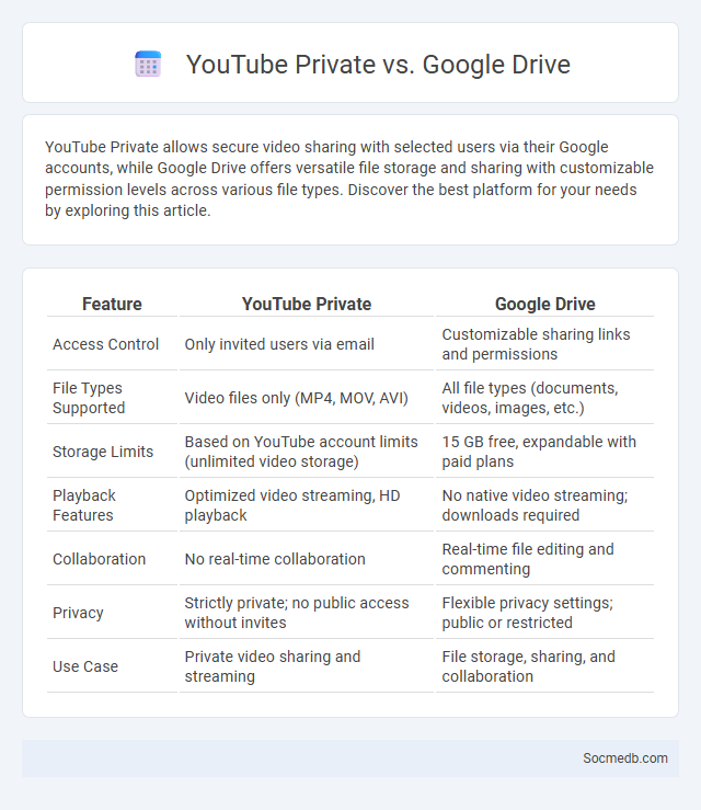 YouTube Private vs. Google Drive - What is The Difference?