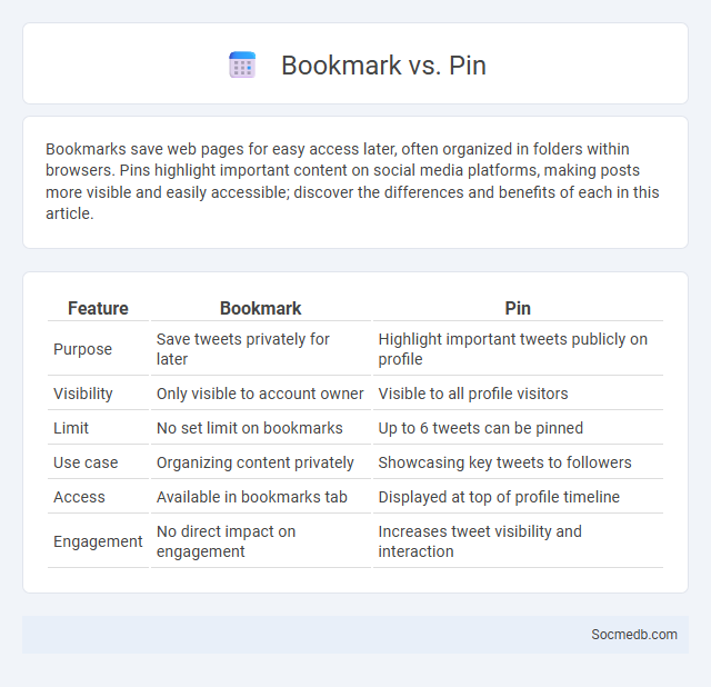 Bookmark vs. Pin - What is The Difference?
