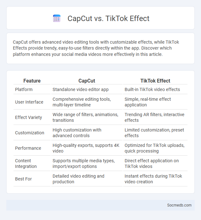 CapCut vs. TikTok Effect - What is The Difference?