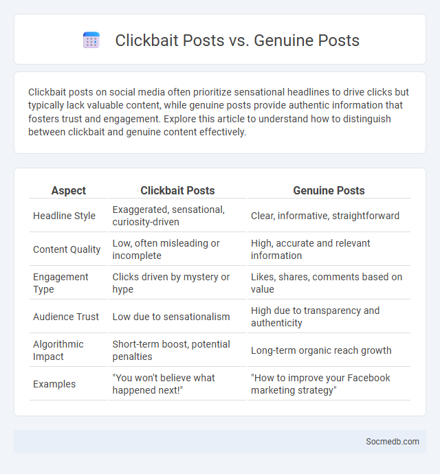 Clickbait Posts vs. Genuine Posts - What is The Difference?