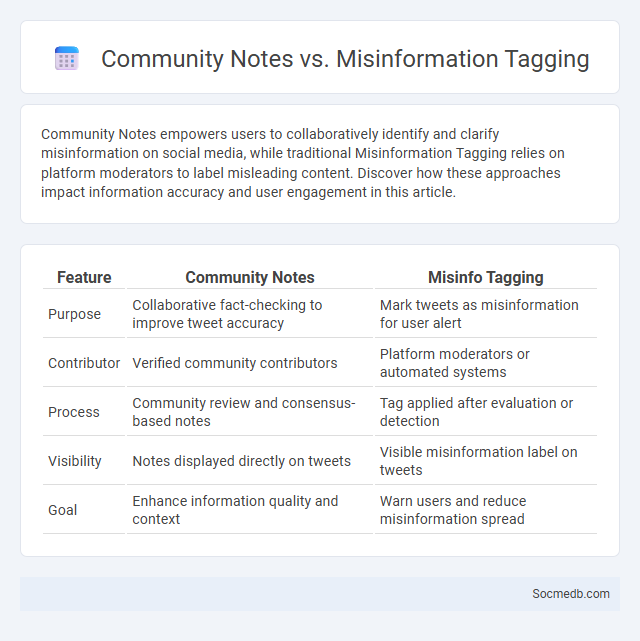 Community Notes vs. Misinformation Tagging - What is The Difference?