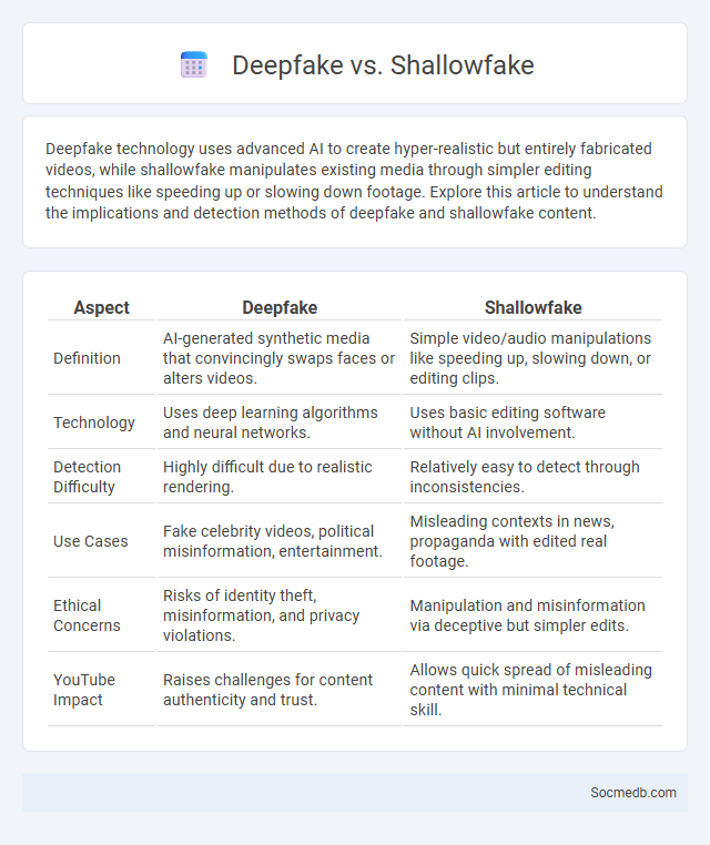 Deepfake vs. Shallowfake - What is The Difference?