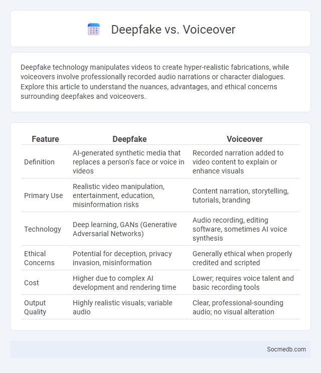 Deepfake vs. Voiceover - What is The Difference?