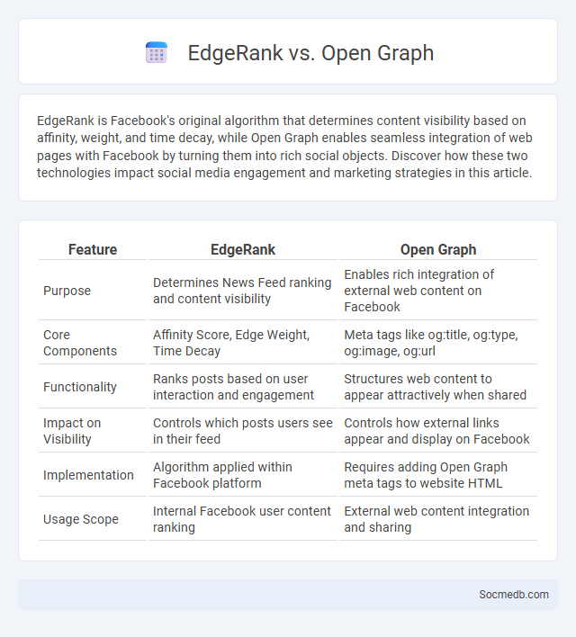 EdgeRank vs. Open Graph - What is The Difference?