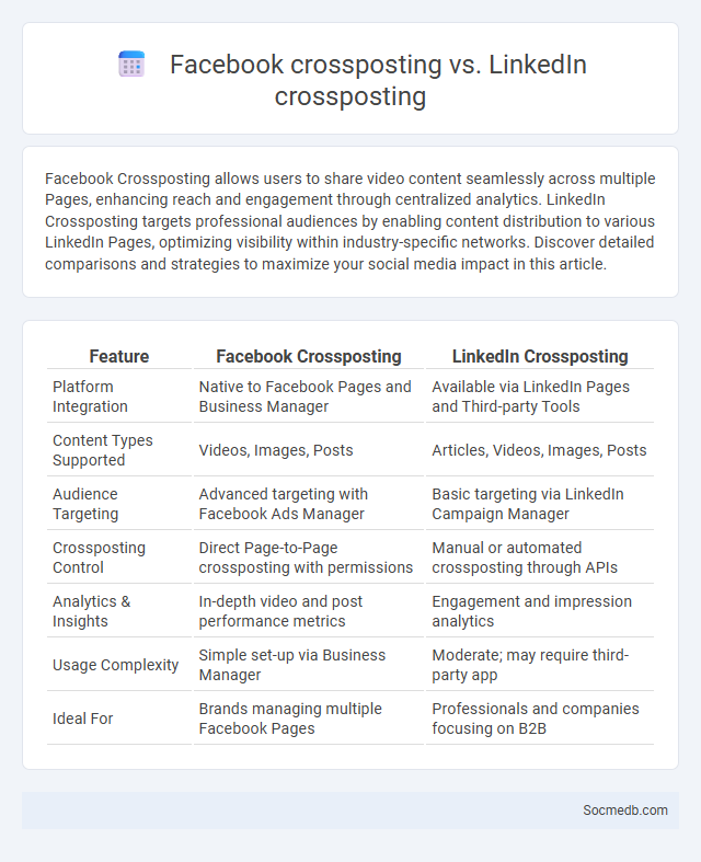 Facebook crossposting vs. LinkedIn crossposting - What is The Difference?