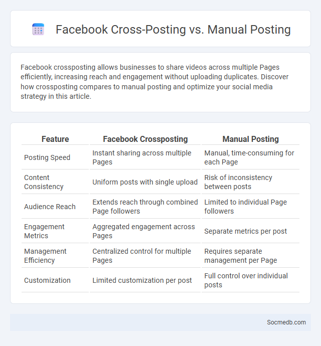 Facebook Cross-Posting vs. Manual Posting - What is The Difference?