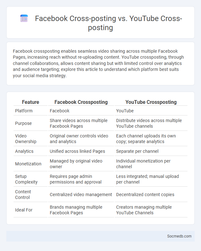 Facebook Cross-posting vs. YouTube Cross-posting - What is The Difference?