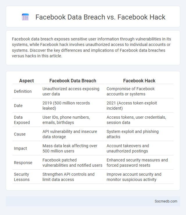 Facebook Data Breach vs. Facebook Hack - What is The Difference?