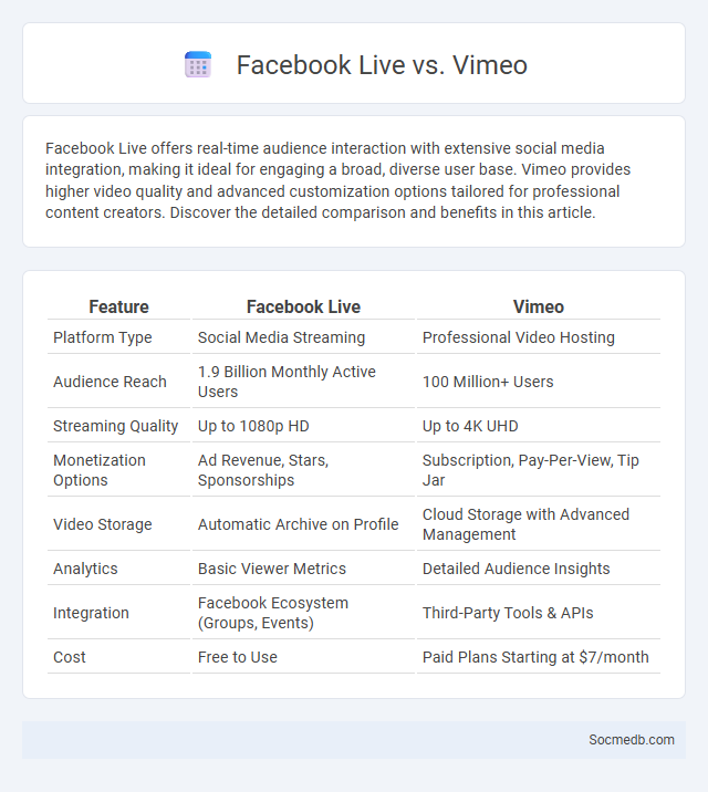 Facebook Live vs. Vimeo - What is The Difference?