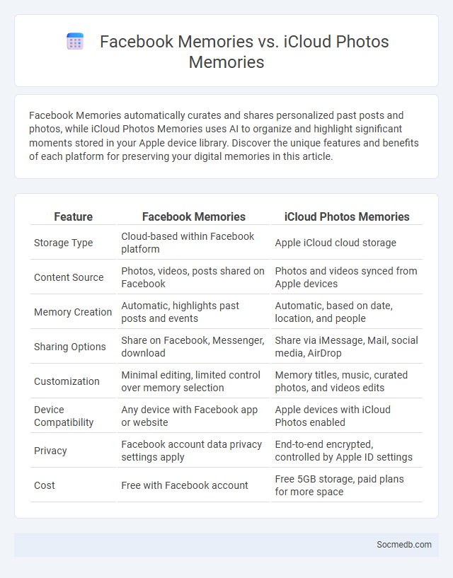 Facebook Memories vs. iCloud Photos Memories - What is The Difference?
