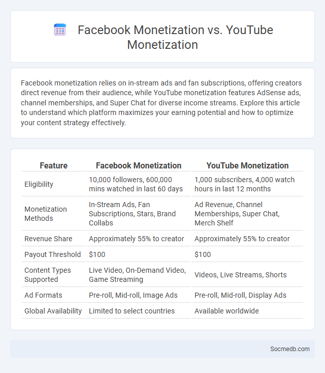 Facebook Monetization vs. YouTube Monetization - What is The Difference?