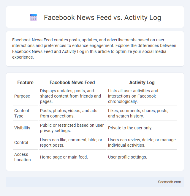Facebook News Feed vs. Activity Log - What is The Difference?