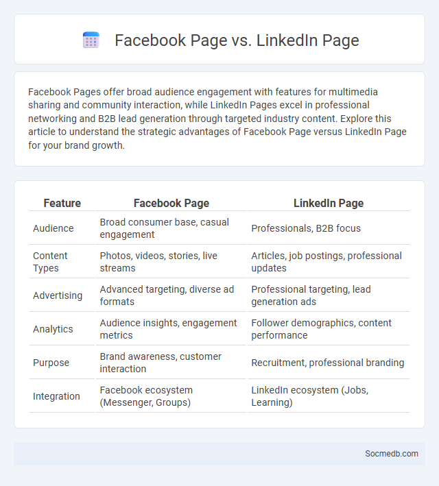 Facebook Page vs. LinkedIn Page - What is The Difference?