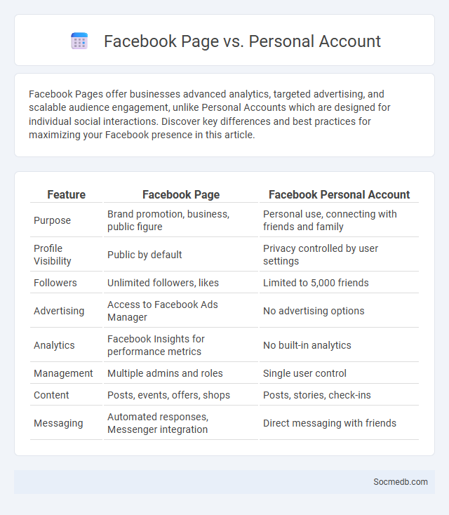 Facebook Page vs. Personal Account - What is The Difference?