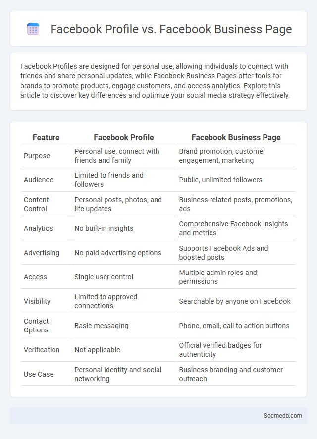 Facebook Profile vs. Facebook Business Page - What is The Difference?