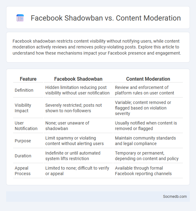 Facebook Shadowban vs. Content Moderation - What is The Difference?