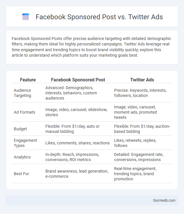 Facebook Sponsored Post vs. Twitter Ads - What is The Difference?