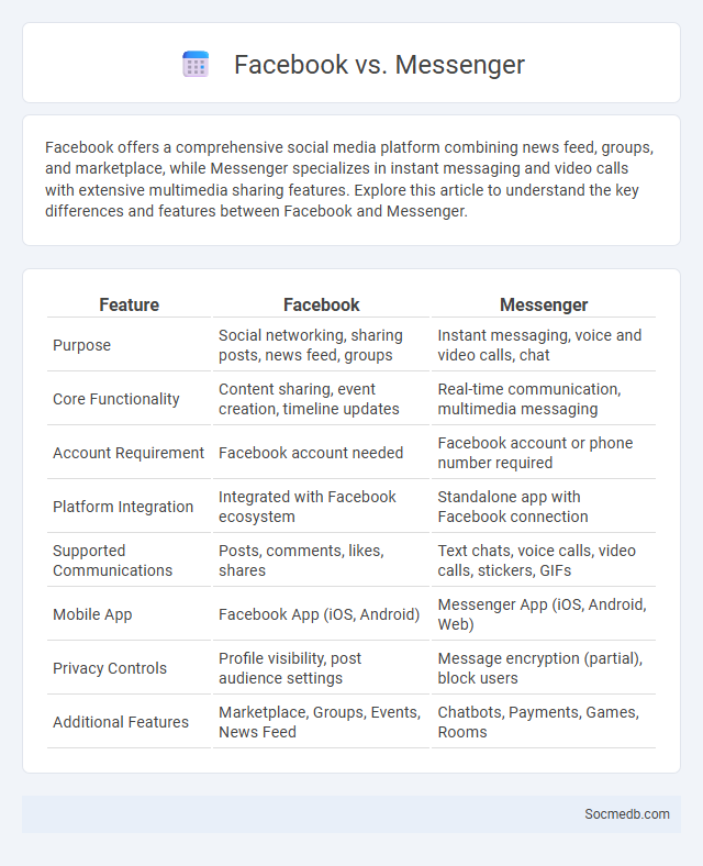 Facebook vs. Messenger - What is The Difference?