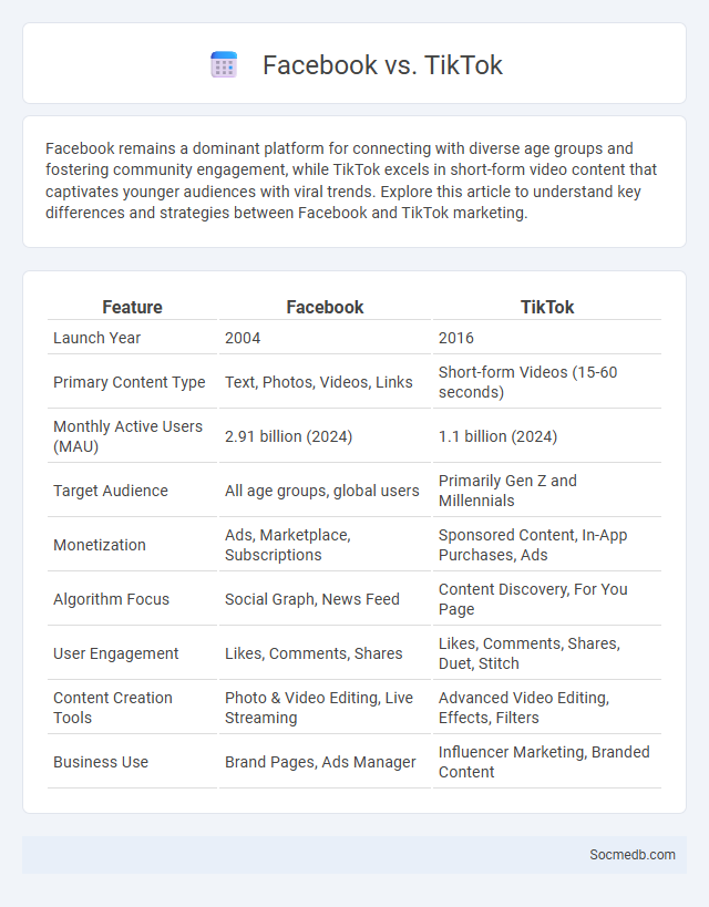 Facebook vs. TikTok - What is The Difference?