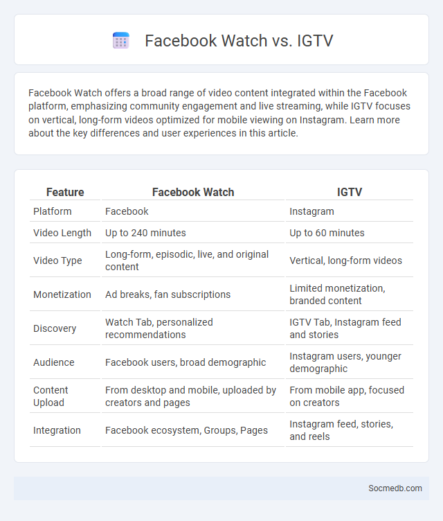 Facebook Watch vs. IGTV - What is The Difference?