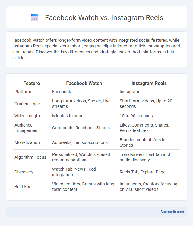 Facebook Watch vs. Instagram Reels - What is The Difference?