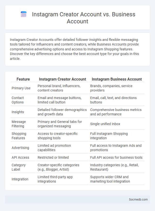 Instagram Creator Account vs. Business Account - What is The Difference?