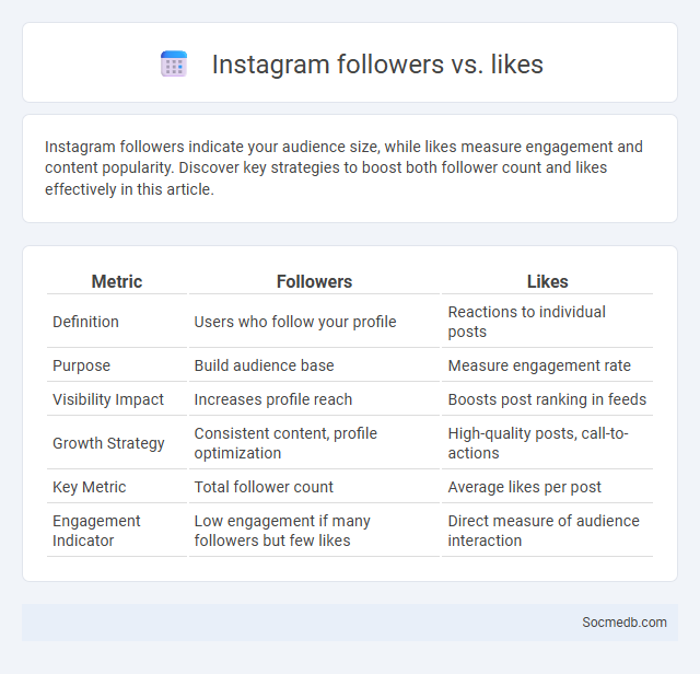 Instagram followers vs. likes - What is The Difference?