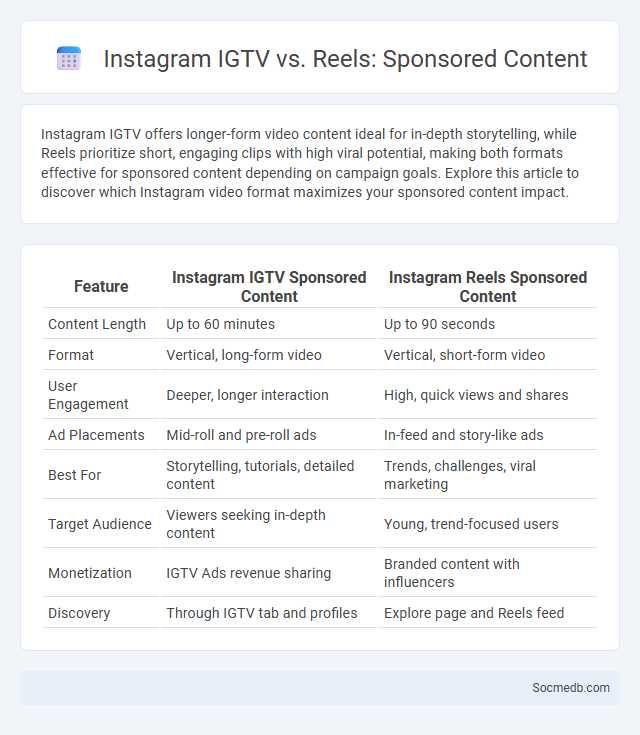 Instagram IGTV vs. Reels: Sponsored Content - What is The Difference?