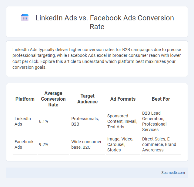 LinkedIn Ads vs. Facebook Ads Conversion Rate - What is The Difference?