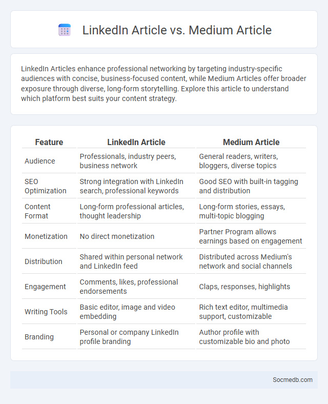 LinkedIn Article vs. Medium Article - What is The Difference?