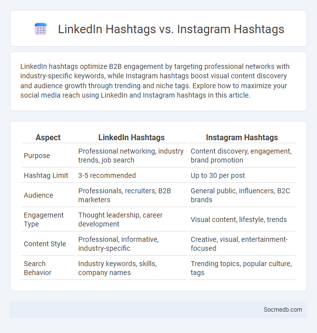 LinkedIn Hashtags vs. Instagram Hashtags - What is The Difference?