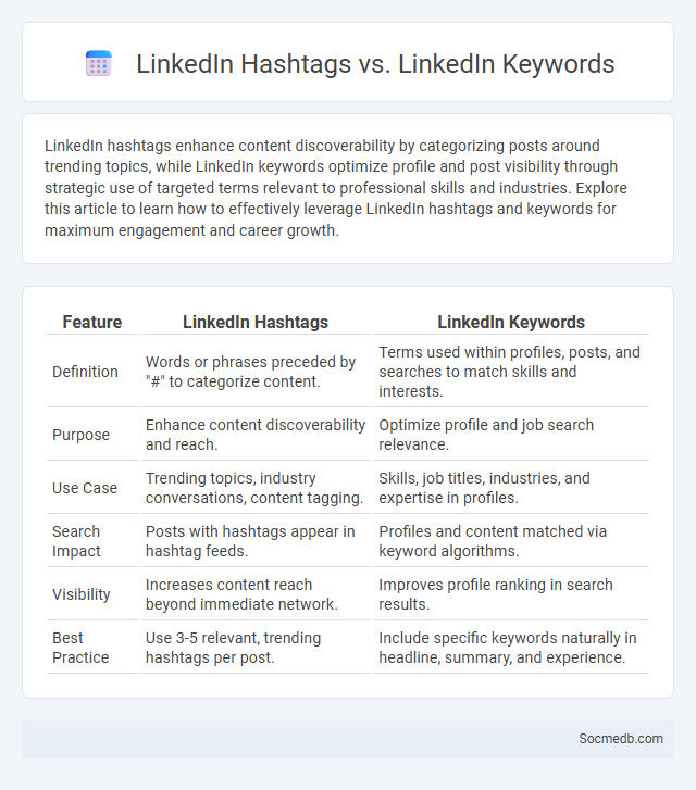 LinkedIn Hashtags vs. LinkedIn Keywords - What is The Difference?