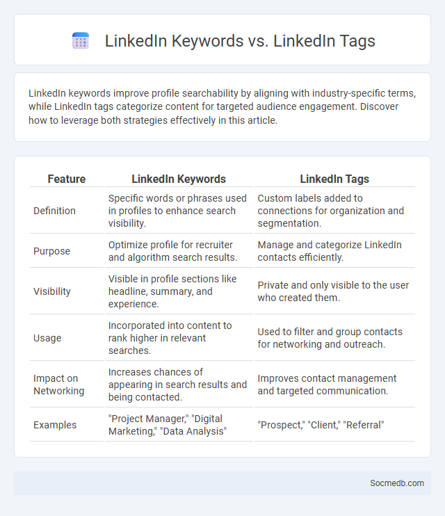 LinkedIn Keywords vs. LinkedIn Tags - What is The Difference?