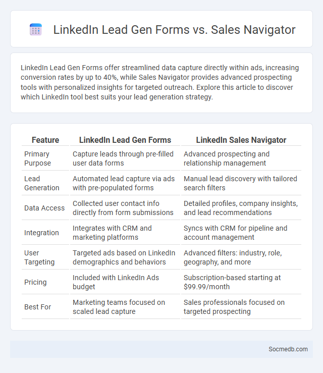LinkedIn Lead Gen Forms vs. Sales Navigator - What is The Difference?