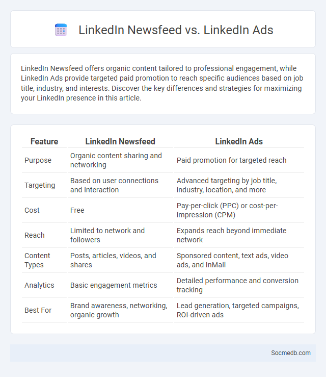 LinkedIn Newsfeed vs. LinkedIn Ads - What is The Difference?