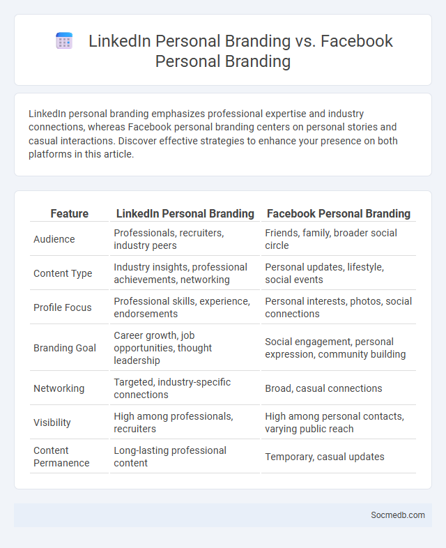 LinkedIn Personal Branding vs. Facebook Personal Branding - What is The Difference?