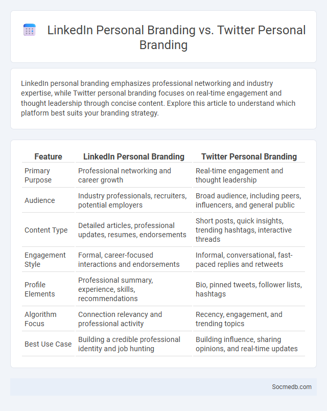 LinkedIn Personal Branding vs. Twitter Personal Branding - What is The Difference?