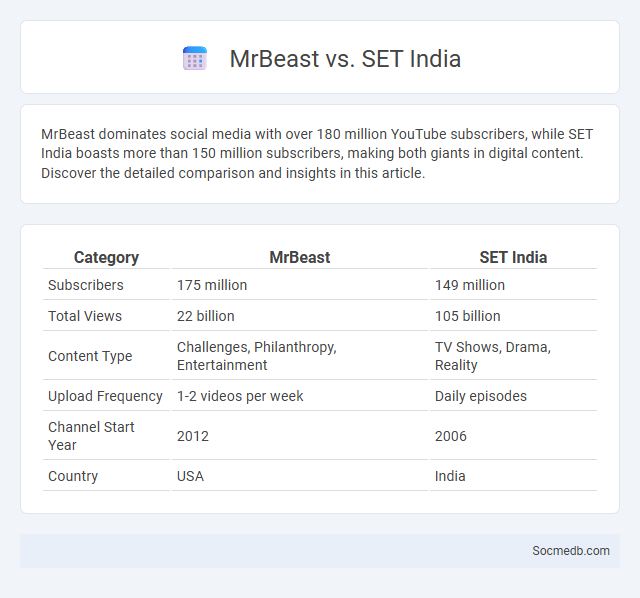 MrBeast vs. SET India - What is The Difference?