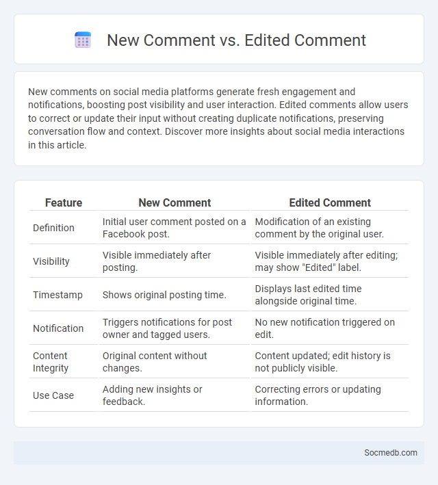 New Comment vs. Edited Comment - What is The Difference?