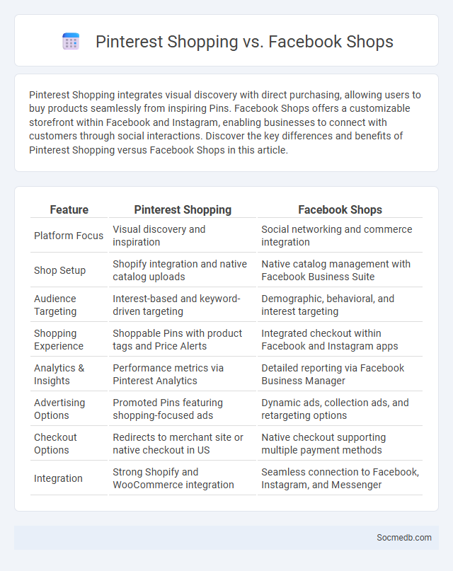 Pinterest Shopping vs. Facebook Shops - What is The Difference?