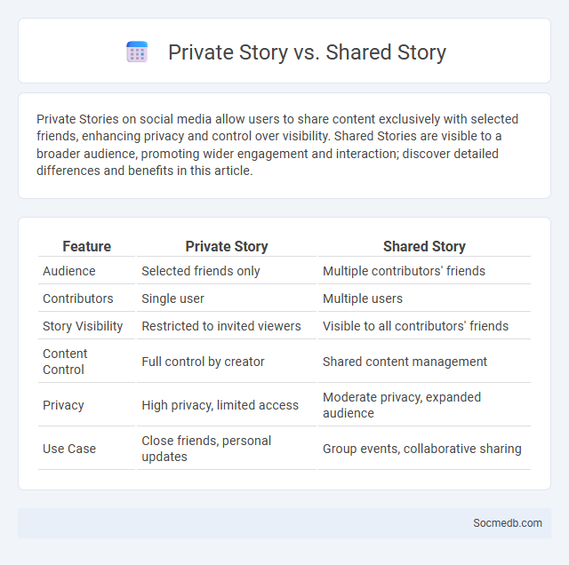Private Story vs. Shared Story - What is The Difference?