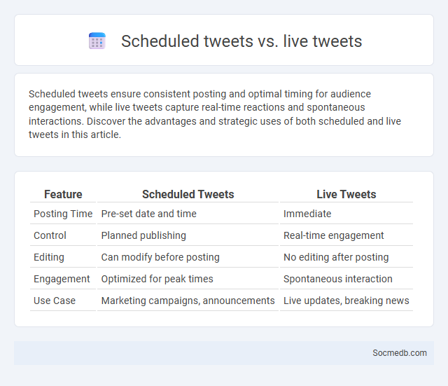 Scheduled tweets vs. live tweets - What is The Difference?
