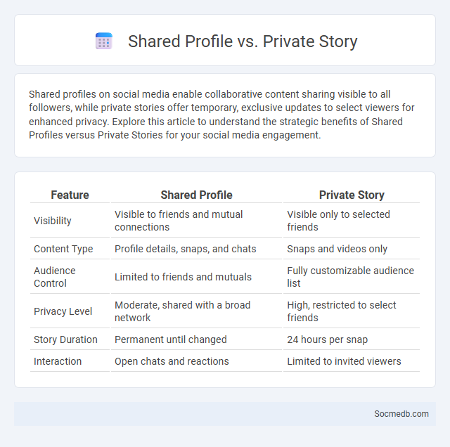 Shared Profile vs. Private Story - What is The Difference?