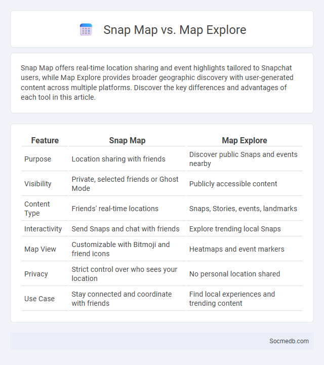 Snap Map vs. Map Explore - What is The Difference?