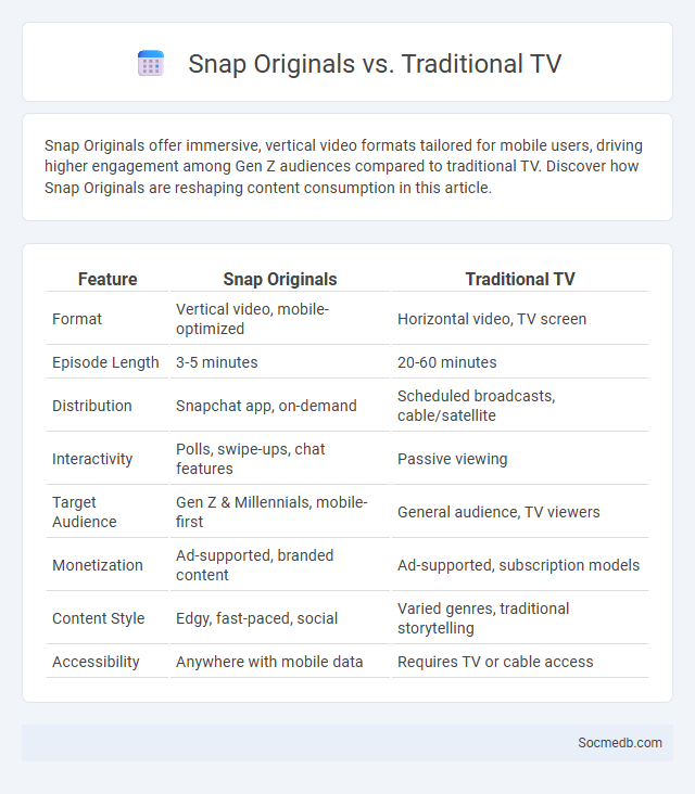 Snap Originals vs. Traditional TV - What is The Difference?