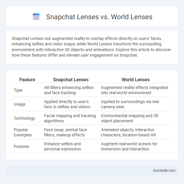 Snapchat Lenses vs. World Lenses - What is The Difference?